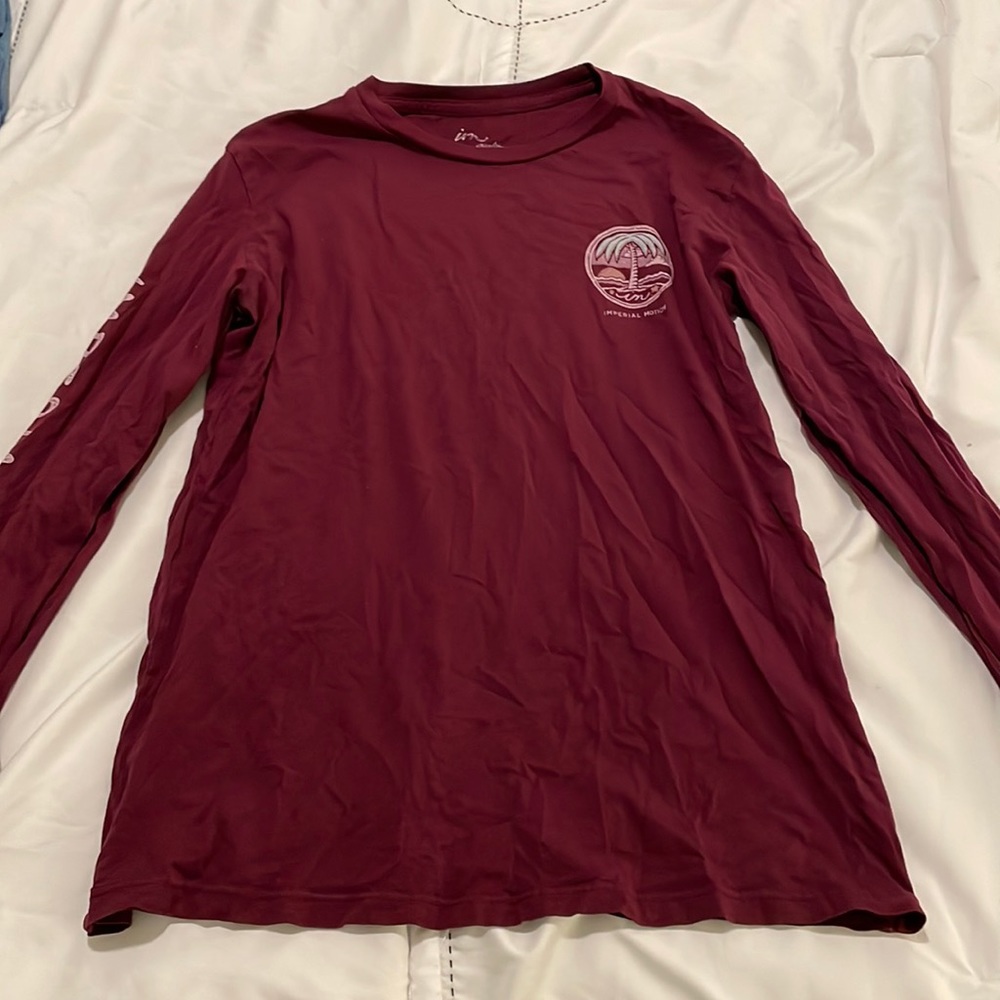 Red long sleeve tee